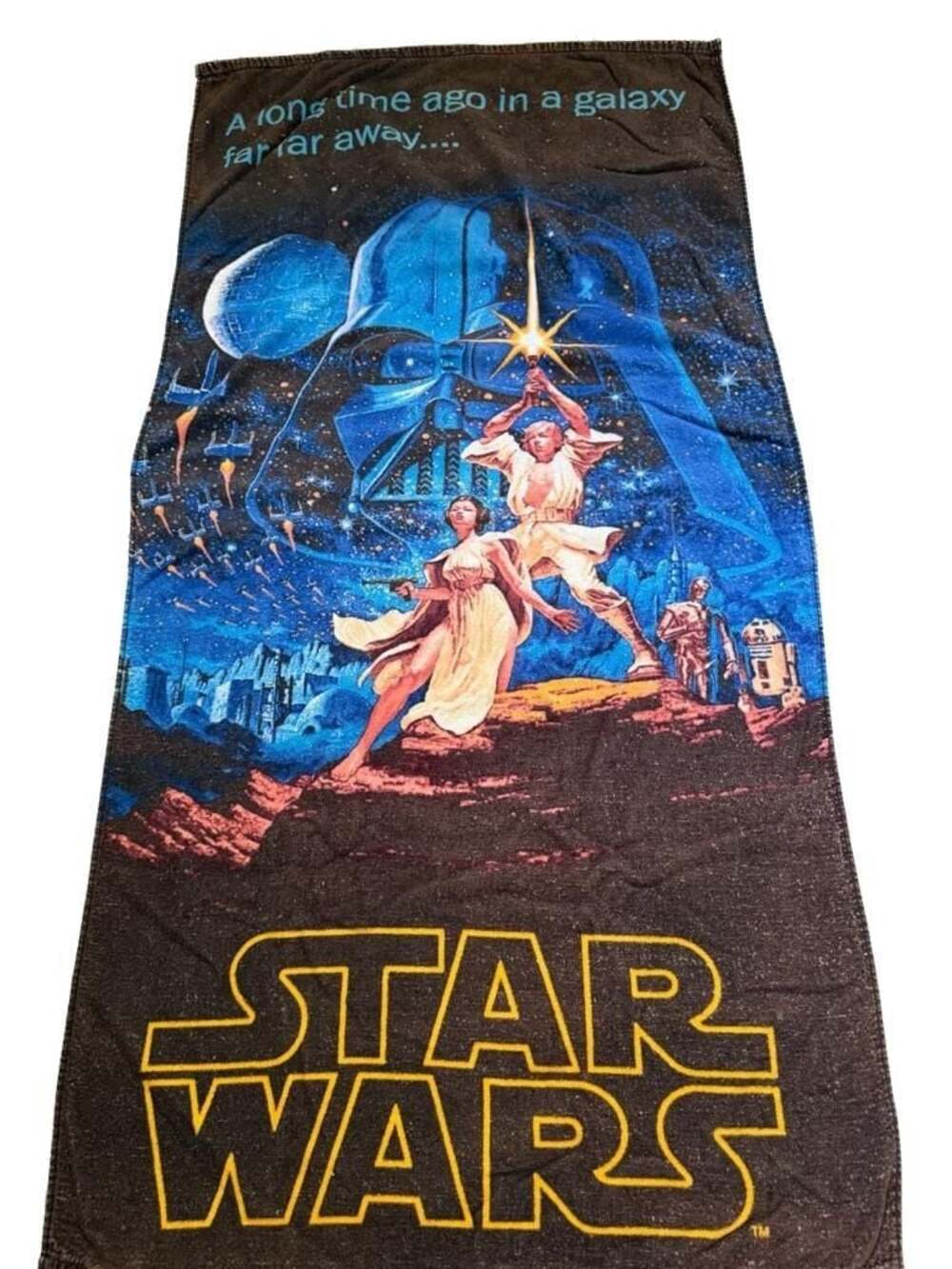 Vintage 70s Star Wars Beach Towel - Hildebrandt Original Star Wars “A New Hope”